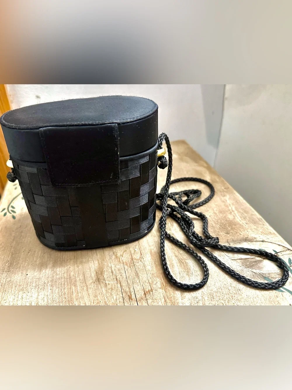vintage cylinder evening box purse
